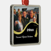 カスタマイズ可能な黄色のタッセルの卒業オーナメント メタルオーナメント (右)