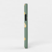 カスタマイズ可能な黄色のパールシームレスパターン Case-Mate iPhoneケース (裏面/右)