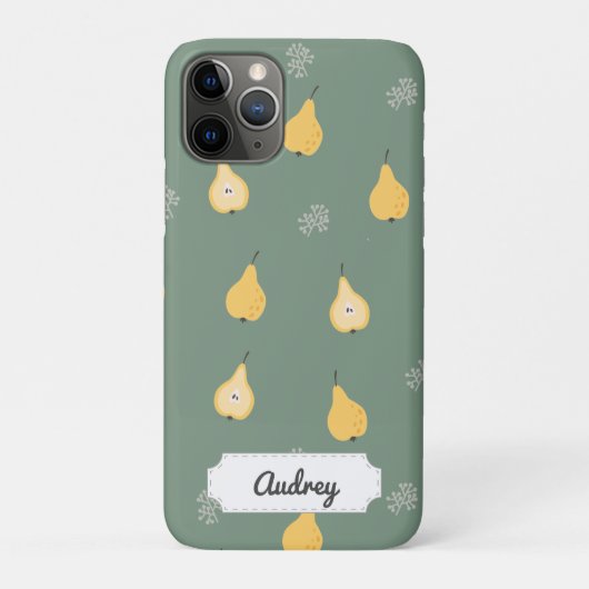 カスタマイズ可能な黄色のパールシームレスパターン Case-Mate iPhoneケース (裏)