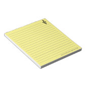 カスタマイズ可能な黄色の獣医オフィス獣医 ノートパッド (アングル)