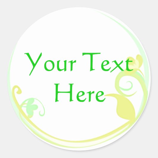 カスタマイズ可能な黄色の花のシール ラウンドシール (正面)