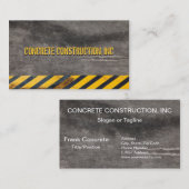 カスタマイズ可能な黒と黄色の危険危険線 名刺 (正面/裏面)