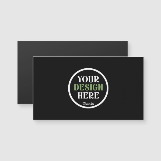 カスタマイズ可能な黒ロゴQRコードビジネスブランディング (正面/裏面)
