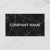 カスタマイズ可能な黒大理石名刺 名刺 (裏面)