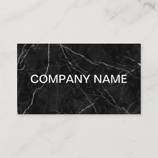 カスタマイズ可能な黒大理石名刺 名刺 (裏面)