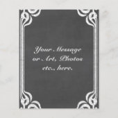 カスタマイズ可能な黒板の背景 チラシ (裏面)