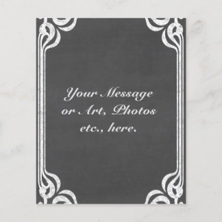 カスタマイズ可能な黒板の背景 チラシ