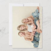 カスタマイズ可能な黒板の誕生の発表 案内状 (裏面)