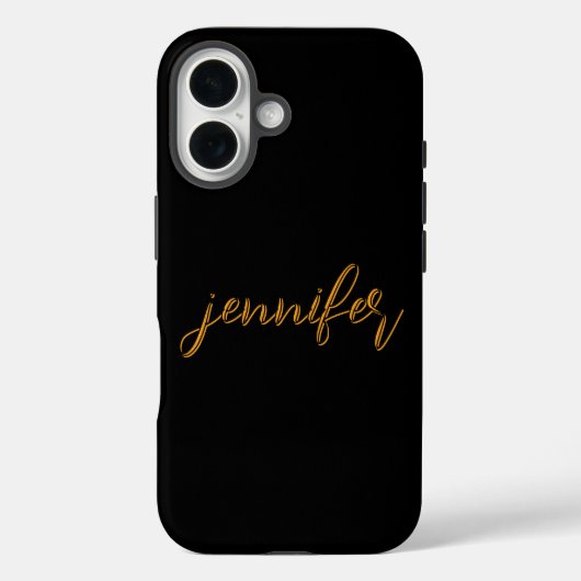 カスタマイズ可能な黒 Case-Mate iPhoneケース (裏面)
