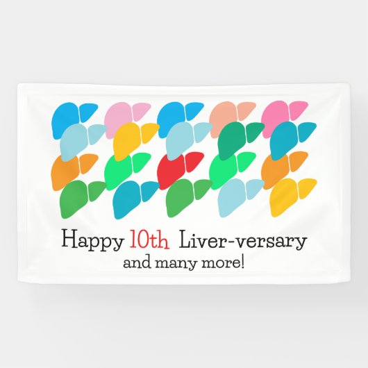 カスタマイズ可能な1年間の肝数珠パーティー 横断幕 (横)