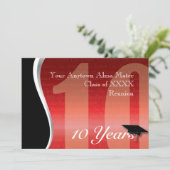 カスタマイズ可能な10年ぶりのクラス会 招待状 (スタンド正面)