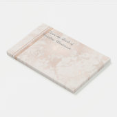 カスタマイズ可能な10" X 6" Post it notesバラ金ゴールド ポストイット (アングル)