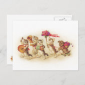 カスタマイズ可能な1920s子猫お祝い ポストカード (正面/裏面)