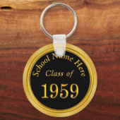 カスタマイズ可能な1959クラス懇親会キーホルダー キーホルダー (正面)