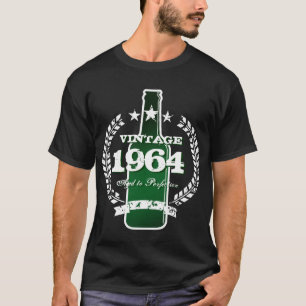 カスタマイズ可能な1964年のヴィンテージのビール瓶のラベルのワイシャツ Tシャツ