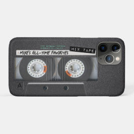 カスタマイズ可能な1970の1980のレトロカセットミックステープ iPhone 11 PROケース