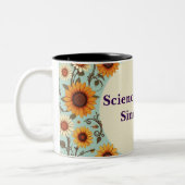 カスタマイズ可能な2トーンフローラコーヒーマグ ツートーンマグカップ (左)