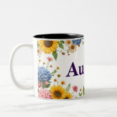 カスタマイズ可能な2トーンフローラマグカップ ツートーンマグカップ (左)