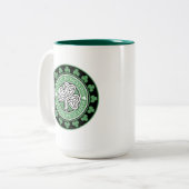 カスタマイズ可能な2トーンSt. Patrick's Day Mug 15 oz ツートーンマグカップ (正面左)