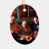 カスタマイズ可能な2面クリスマス装飾 セラミックオーナメント (裏面)