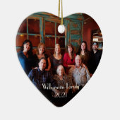 カスタマイズ可能な2面2枚のフォトクリスマス装飾 セラミックオーナメント (右)