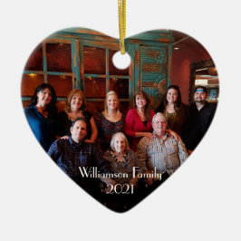 カスタマイズ可能な2面2枚のフォトクリスマス装飾 セラミックオーナメント