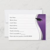 カスタマイズ可能な20年間クラス懇親会RSVP 出欠カード (裏面)