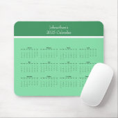 カスタマイズ可能な2025年通年カレンダー マウスパッド (マウス)
