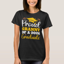 カスタマイズ可能な2026年卒の自慢のおばあちゃん Tシャツ