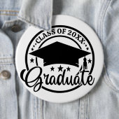 カスタマイズ可能な20XX卒業者の個人クラス 缶バッジ (インサイチュ)