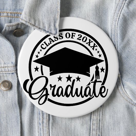 カスタマイズ可能な20XX卒業者の個人クラス 缶バッジ (インサイチュ)