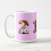 カスタマイズ可能な21歳の誕生日マイルストーン コーヒーマグカップ (左)