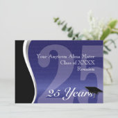 カスタマイズ可能な25年クラスの懇親会 招待状 (スタンド正面)