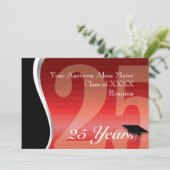 カスタマイズ可能な25年クラスの懇親会 招待状 (スタンド正面)