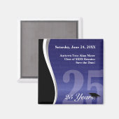 カスタマイズ可能な25年間クラス懇親会 マグネット (正面/裏面)