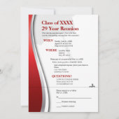 カスタマイズ可能な29年クラスの懇親会 招待状 (裏面)