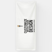 カスタマイズ可能な2.5 x 6空白のイベント表示バナー 横断幕 (縦)