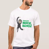 カスタマイズ可能な3つま先で触られた怠惰のティー Tシャツ (正面)