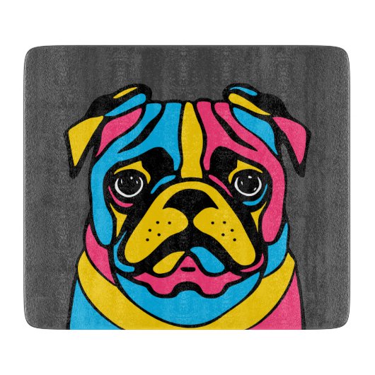 カスタマイズ可能な3トーンパグ カッティングボード (正面)