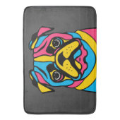 カスタマイズ可能な3トーンパグ バスマット (正面縦)