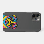 カスタマイズ可能な3トーンパグ Case-Mate iPhoneケース (裏面(横))