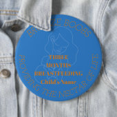 カスタマイズ可能な3ヶ月の授乳マイルストーンバッジ 缶バッジ (インサイチュ)