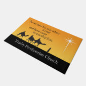 カスタマイズ可能な3人の賢い男性スター・オブ・ベツレヘム ドアマット (アングル)