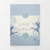 カスタマイズ可能な3折結婚式招待状 三つ折り招待状 (カバー)