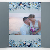 カスタマイズ可能な3折結婚式招待状 三つ折り招待状 (内部中)