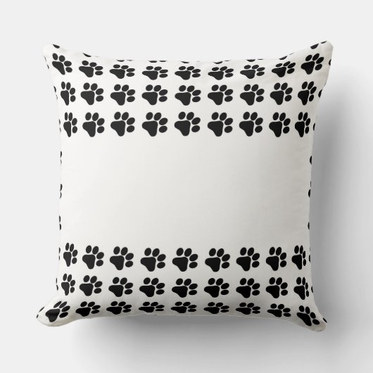 カスタマイズ可能な3枚の写真を持つPaw-trait Perfect クッション (正面)