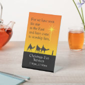 カスタマイズ可能な3賢い男性の宗教クリスマス 台座サイン (インサイチュ)