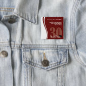 カスタマイズ可能な30年の同窓会Pin 缶バッジ (インサイチュ)