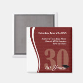 カスタマイズ可能な30年間クラス懇親会 マグネット (正面/裏面)