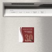 カスタマイズ可能な30年間クラス懇親会 マグネット (インサイチュ (食洗機))